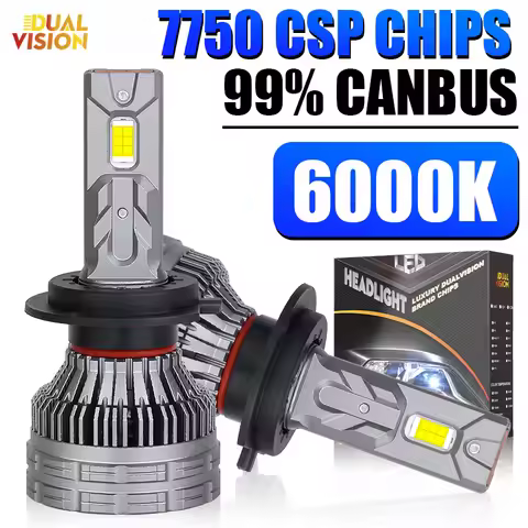 K5C H7 H11 H4 LED Headlight Canbus 7750 CSP H1 H8 H9 HB3 9005 HB4 9006 9012 HIR2 Automoblie Lamp Kit