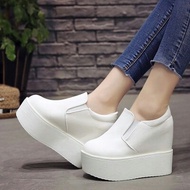 DQZShop Women Wedges Shoes PU Leather Platform Shoes Heel 10cm Saiz 35-39