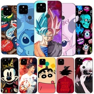 Case For Google Pixel 4a 5XL 5G 4A 4G Case Back Phone Cover Protective Soft Silicone Black Tpu Famous cartoon characters