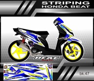 STRIPING STIKER BEAT KARBU VARIASI RACING #STRIPING BEAT#STRIPING KEREN#STRIPING DECAL CUSTOM#BEAT K