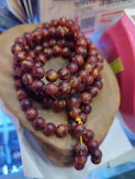 8 mm 龍涎香108顆佛珠手鏈灰琥珀蠟狀固體飾品移動香料念珠多圈手串原價$680