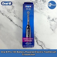 (Oral-B) Pro 100 Battery Powered Electric Toothbrush ออรัลบี แปรงสีฟันไฟฟ้า ใช้แบตเตอรี่