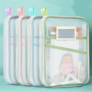 1 Piece A4 Zipper File Bag - Durable Nylon File Storage, With Three Layers Of Thick Fabric, A Transp