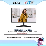 AOC 24B36XE (23.8") / 27B36X / 27B36XE (27") Full HD IPS 144Hz Office & Home Monitor | 0.5ms | Adapt