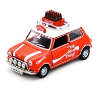 TINY 1:50 <COKE 081> Coca-Cola Mini Cooper Mk1 (With Bottle Of Coke) Die Cast Car Model
