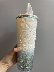 Starbucks 鑽石紋吸管杯