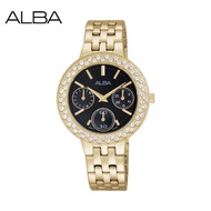 Alba Watch💯(Ori) AP6454X Ladies Full Gold Metal Stainless Steel /  Alba Ladies Watch / Alba Perempua