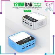 RELIFE RL-Q2 GAN 120W 8-PORT CHARGER - PD SINGLE PORT MAXIMUM 100W / USB MAXIMUM 22.5W COMPATIBLE WI