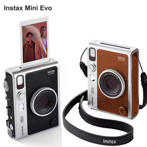 Fuji Instant Camera (Optional Instax Mini White Film 20/40 sheets) Original Instax Fujifilm Mini Evo