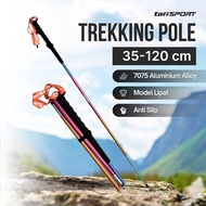 TaffSPORT Folding Hiking Stick Trekking Pole 7075 Aluminum 120cm - 7075