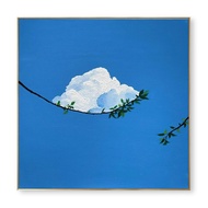 ins Wind Bedroom Hanging Painting Bedside Nordic Style Blue Decorative Painting Modern Simple Living