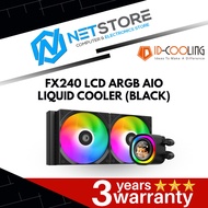 ID-COOLING FX240 LCD ARGB AIO LIQUID COOLER - BLACK - ID-CPU-FX240-LCD