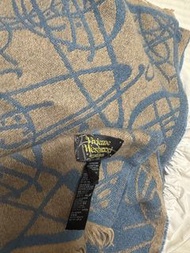 Vivienne Westwood 藍色logo圍巾