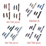 Side Volume Button + Power ON / OFF Buttton Key Set For Samsung Galaxy Note 8 S8 S9 S10 Plus Replacement Parts