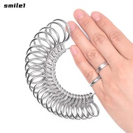 SMILE Finger Ring Sizer Metal Gauge Professional Ring Sizer Tool