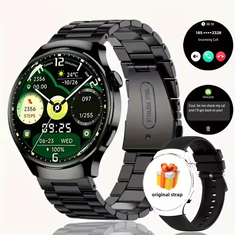 2025 Hot HD Touchscreen Smartwatch (Men Women): Wireless Calling, Camera, Music Control, Sport Modes