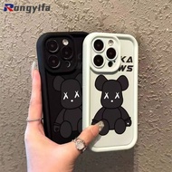 Cartoon Violent Bear Phone Case For Redmi Note 13 Pro Plus 12R Pro 12 Turbo 8 7 9 9S Pro Max 10 Lite