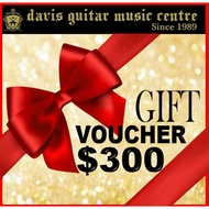 Gift Voucher $300 Redeem at Davis Guitar Music Centre