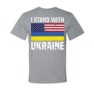 wild custom apparel I Stand with Ukraine Flag Mens T-Shirts