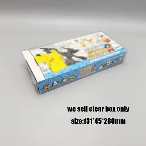 Transparent storage case PET box for DS NDS Learn with Pokemon: Typing Adventure display protection