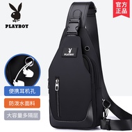 Playboy Man กระเป๋าคาดอกกระเป๋าทรงเฉียงผู้ชายกระเป๋า Multi-Function กระเป๋าสะพายข้าง Cross กระเป๋าเป
