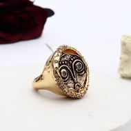 Hot New European and American Genius Designer Ancient Coin Ring Retro Trendy Personality Simple Ring