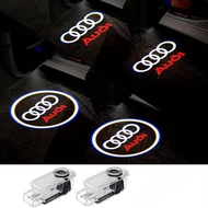 2pcs Car Door Welcome Lights for Audi A1 A3 8P 8V A4 A5 A6 A7 A8 Q3 Q5 Q7 Q8 Sline TT Logo Projector