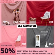 🔥READY STOCK🔥 Proocam Studio Background Cloth Backdrop IG Pale Pinkish Red Pink Grey Green Black Whi