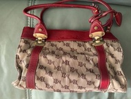 Marco Polo Monogram Canvas & Leather Handbag 手抽老花印袋