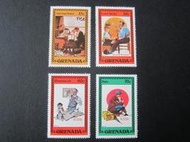 【雲品三】格林納達Grenada 1982 Sc 1098-1101 set MNH 