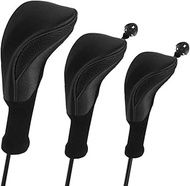 Number-one Golf Club Head Covers for Fairway Woods Driver Hybrids, 3Pcs Long Neck Mesh Golf Club Hea