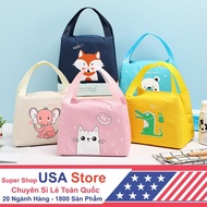 V7 Cute Cartoon Lunch Bag for Kids - Thermal Lunch Box (Choose Picture)