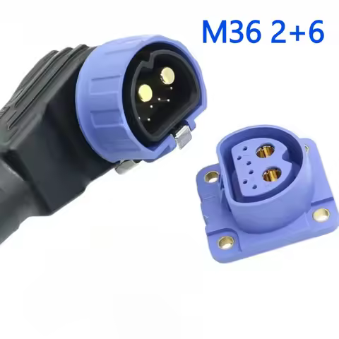 120A M36 2+6 Shared Bike Lithium Battery Plug Socket Wiring Harness Connector