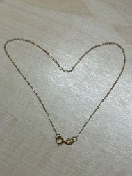 Anklet 腳鏈 18k au750 金 gold 22cm 1mm 韓式 Korean style