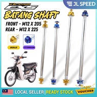 HONDA EX5 DREAM / EX5 CLASS 1 / WAVE 100 FRONT &amp; REAR WHEEL SHAFT BATANG SAP DEPAN BELAKANG TITANIUM GOLD