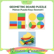 KAYU Wooden Geometry Shapes Puzzle Board Educational Toy