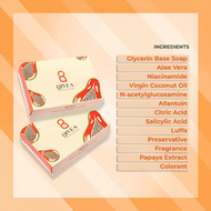 Qivea Papaya Whitening Scrub Soap [Ready Stock]