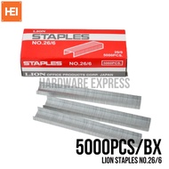 Lion Staples No.26/6 5000pcs.
