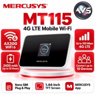 MERCUSYS MT115 4G LTE Mobile WiFi AX300 WiFi 6 150Mbps Nano SIM 2400mAh 10 Devices