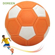 DOREEN Youth Football, Curve Lines Recreational Curve Soccer Ball, Great Orange Game Gift Sport Toy 