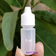 5ml transparent ldpe dropper bottle