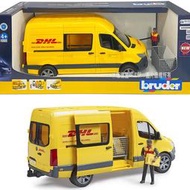 【3C小苑】RU2671 正版 德國製造 BRUDER 1:16 DHL貨車(含人偶) 運輸車 貨運 大型汽車 兒童玩具