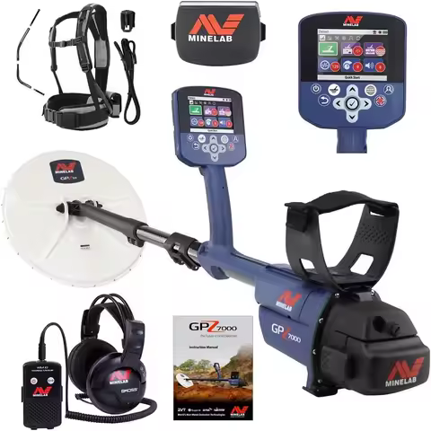 New Minelaab GPZ 7000 Gold Metal Detector With 13 Super D Search Coil Top Seller