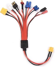 RC Lipo Battery Charger Adapter Connector Splitter Wire 8 in 1 – RC Charger Leads Universal Connecto