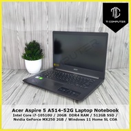 Acer Aspire 5 A514-52G Intel Core i7-10510U 1.8GHz 20GB DDR4 RAM 512GB SSD NVME MX250 2GB Graphic Us