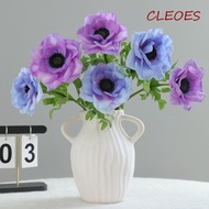 CLEOES Artificial Anemone, Real Touch Handmade Silk Anemone Flowers, Flower Arrangements Realistic L