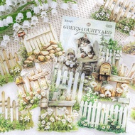 Mr. Paper 15pcs/bag PET sticker Spring Garden vine flower fence pattern landscaping tape Creative ha