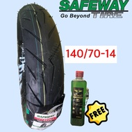 SAFEWAY TIRE 14", FOR AEROX/TUBELESS TIRE (FREE SEALANT & PITO)