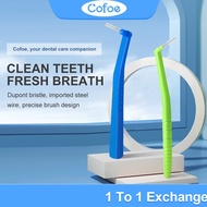 Cofoe Interdental Cleaning Brush 5pcs 0.6-1.0mm Interdental Brush Oral Hygiene Flosser Care Orthodontic Braces Cleaning Toothbrush