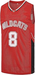 Men's #14 Troy Bolton Jersey,Wildcats High School Jersey,8 Chad Danforth Basketball Jersey